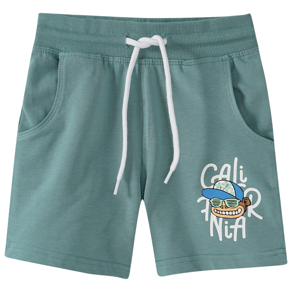 Famy 2 Jungen Joggingshorts im Set dunkelgrün / dunkelblau