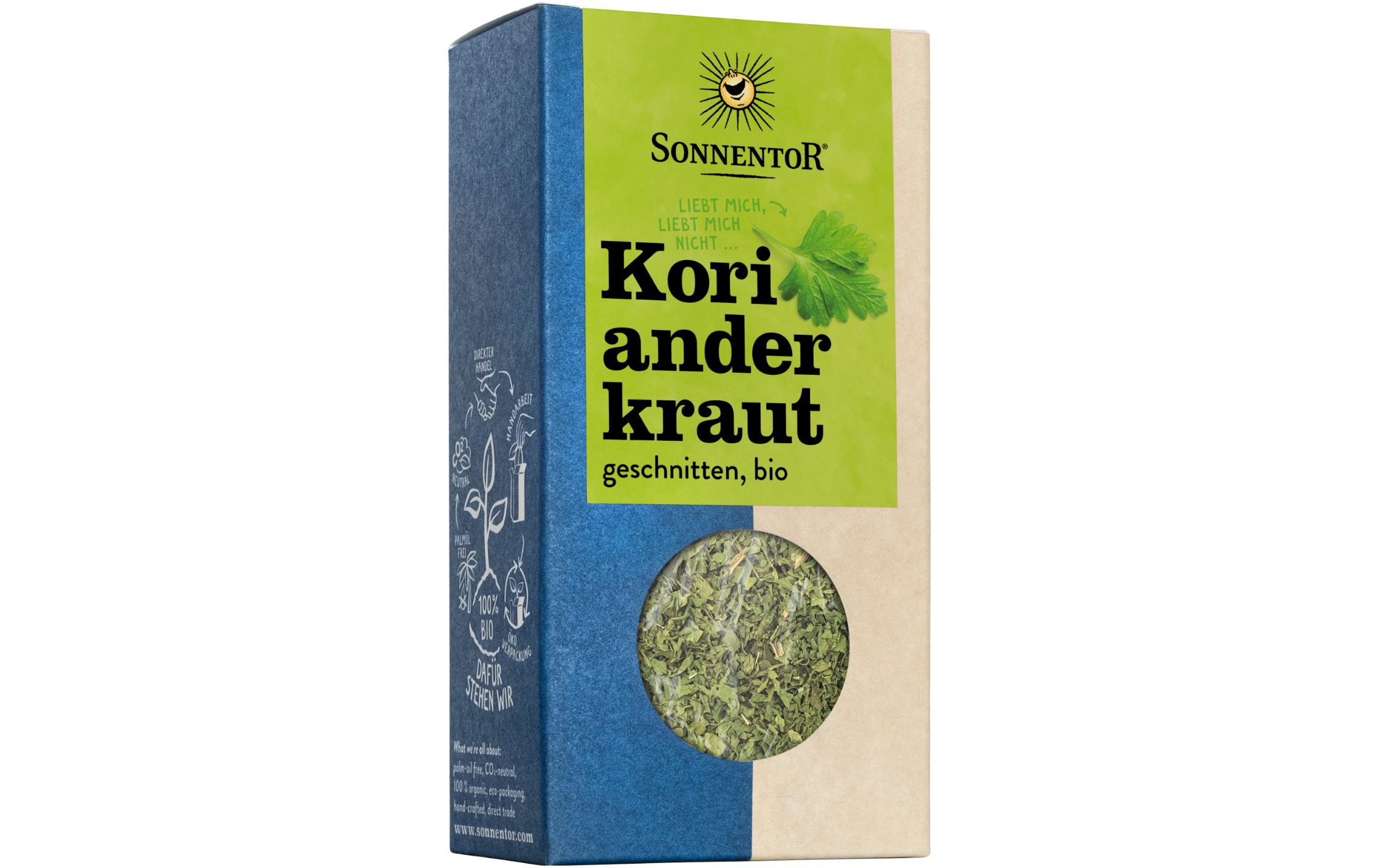 Gewürz Bio Korianderkraut Pack 15 gGeschnittener Koriander in Bio-Qualität