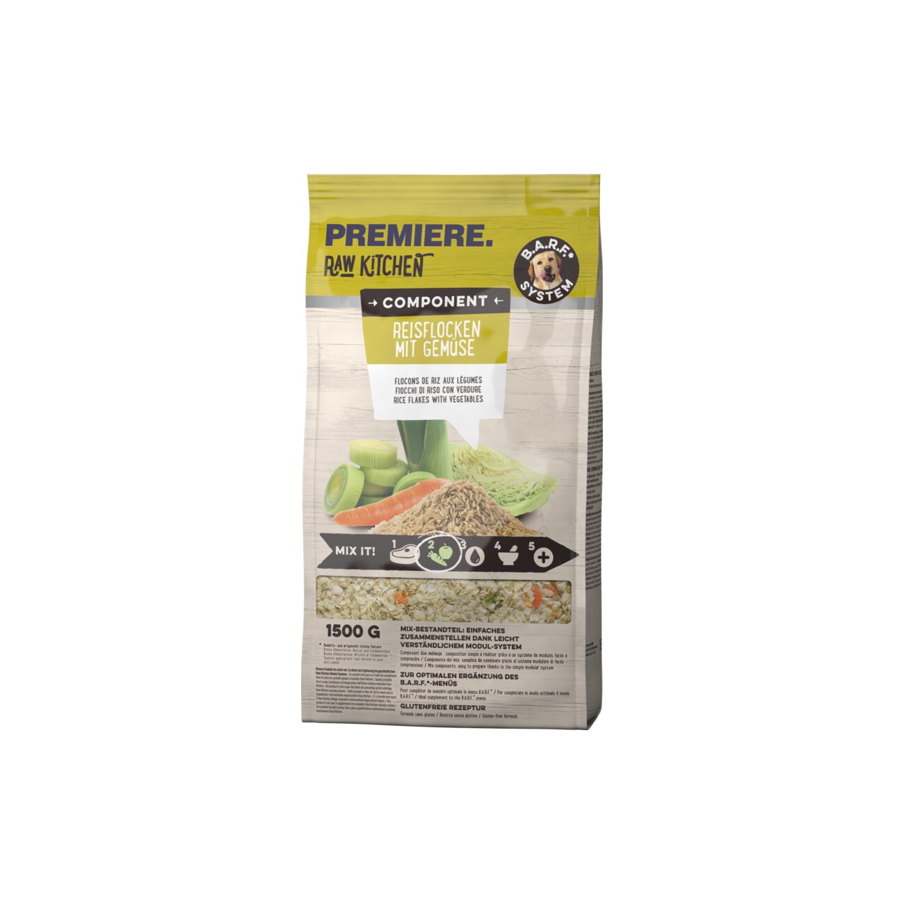 PREMIERE RAW KITCHEN Reisflocken mit Gemüse 1,5kg