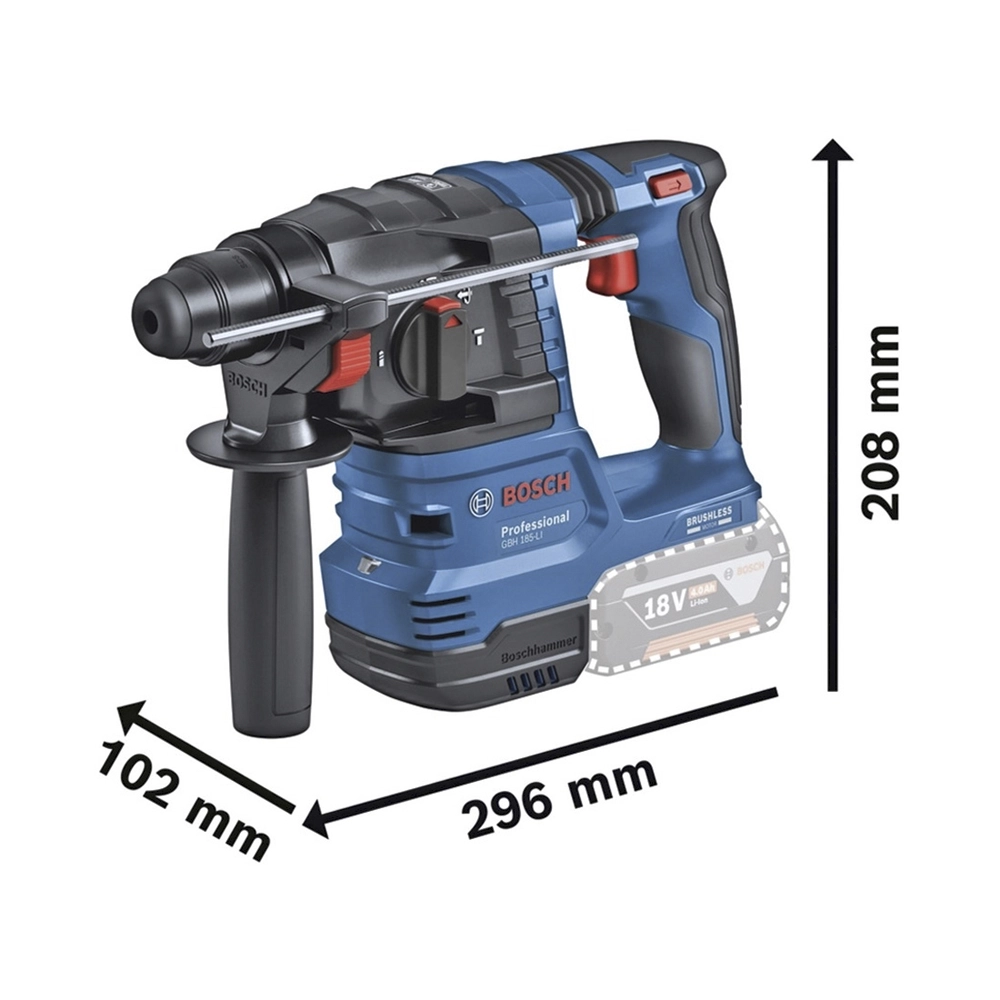 Bosch 3 Tool Kit GBH+GSB+GWS, 2x Akku inkl. Tasche