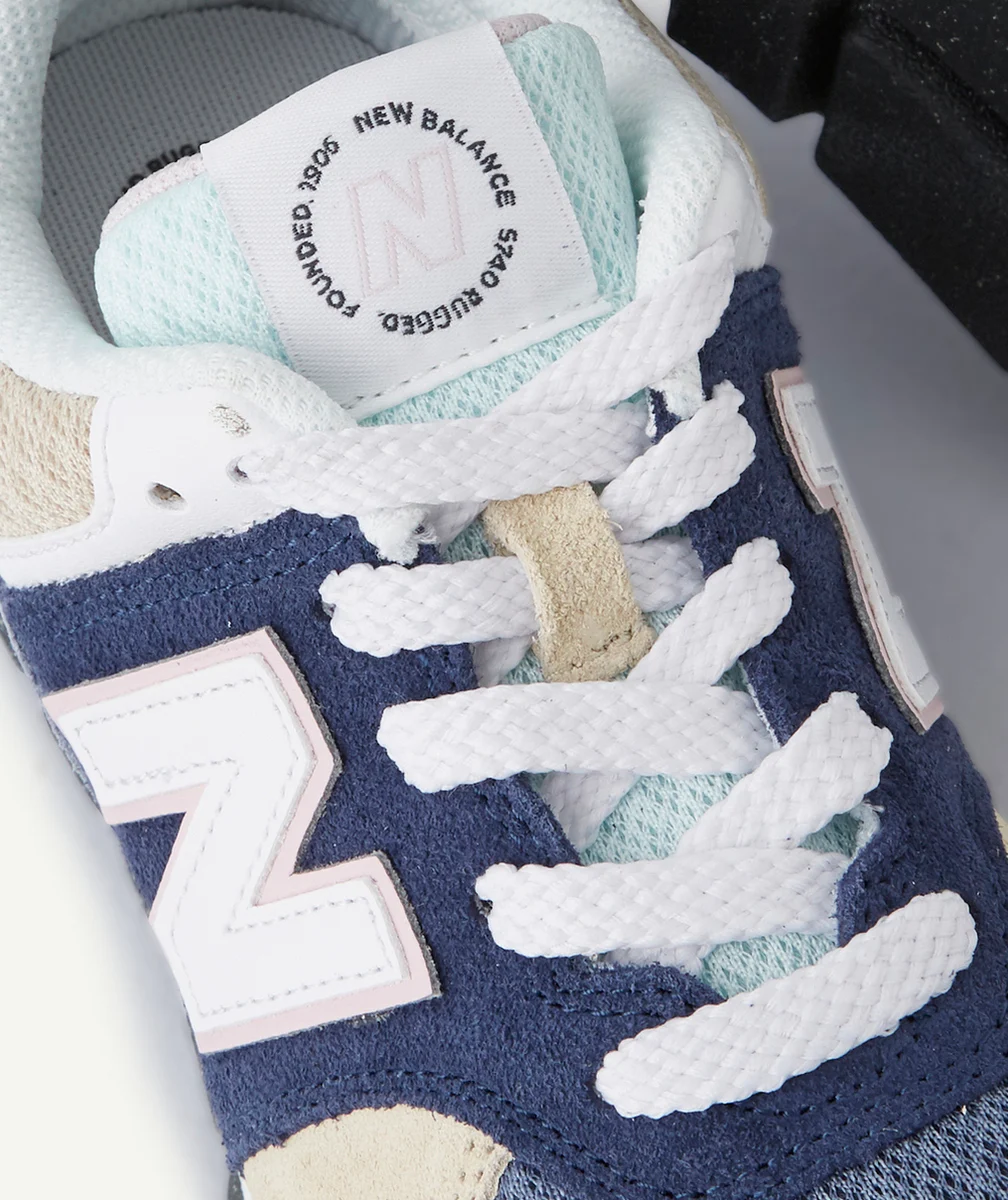 NEW BALANCEBASKETS 574 BEIGES ET BLEUES