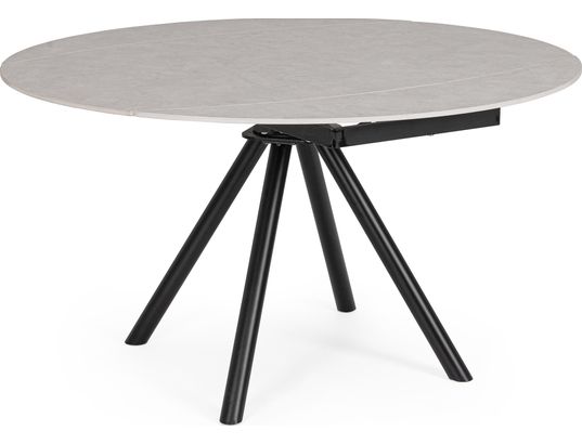 CONCEPT1 - Table Rauni gris clair 87/135 x 135 x h77 cm