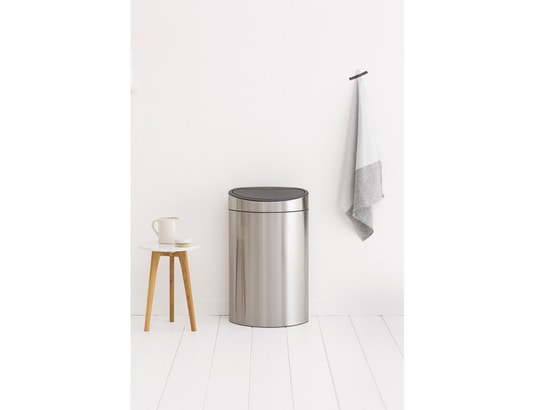 BRABANTIA - Poubelle Touch Touch bin new 40 L - matt steel - 114823
