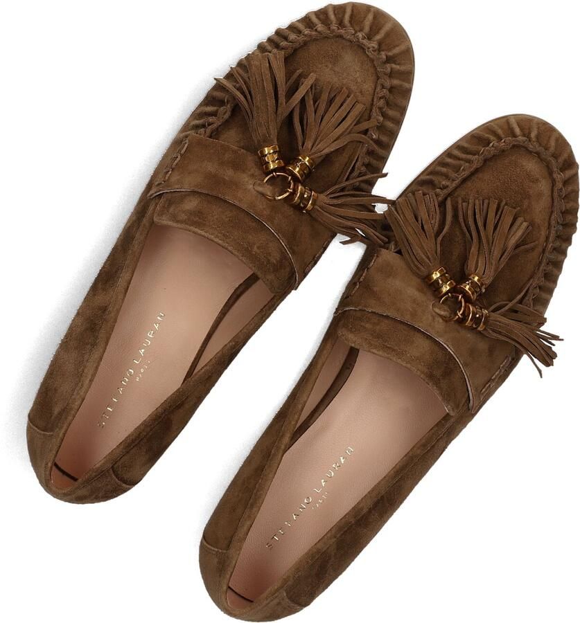 STEFANO LAURAN Loafers Dames E2013 Maat: 41 Materiaal: Suède Kleur: Bruin