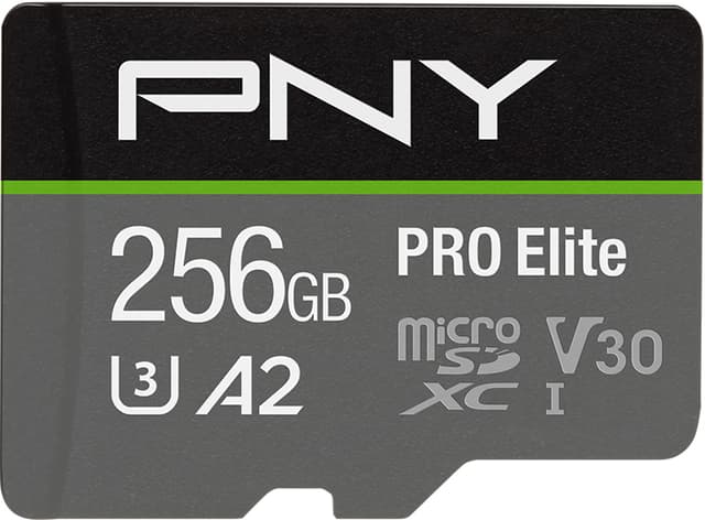 PNY PRO Elite microSD Flash Memory Card Class 10 UHS-I, U3, A2, V30