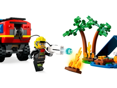 LEGO 4x4 brandweerauto met reddingsboot (60412)