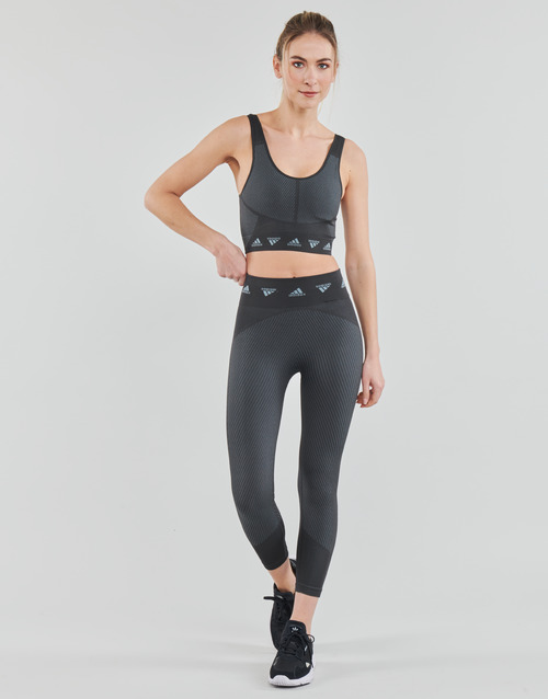 adidas Performance - STUDIO AEROKNIT 7/8 Leggings - magic grey/carbon