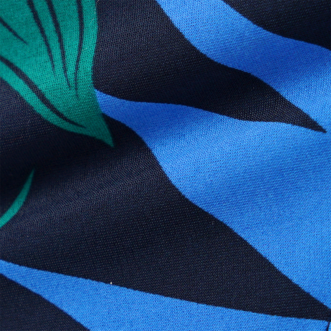 Gina Benotti Damen Bikinislip mit Palmenblätter allover nachtblau / dunkelgrün / blau