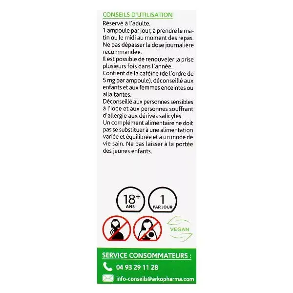 Arkopharma Arkofluides Synergie Minceur Bio 20 ampoules