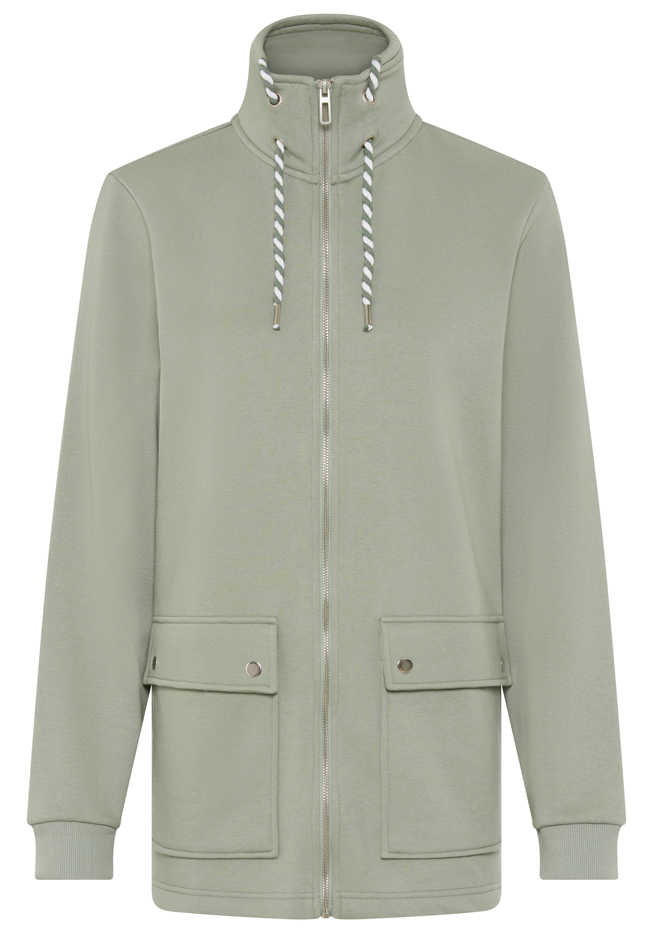 Laura Scott Sweatjacke , Weiche Baumwollmischung mit Stehkragen und Aussentaschen