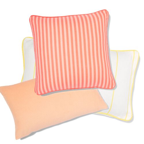 coussin avec housse 40x40 rayures