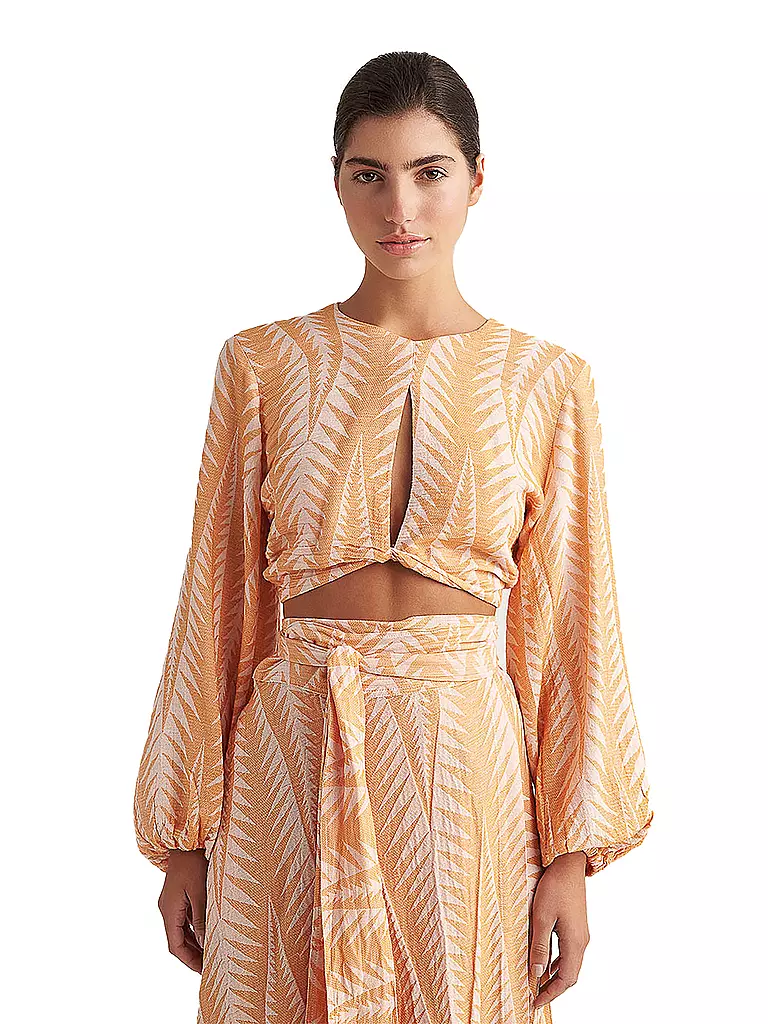 PEARL & CAVIAR Top ZAKAR orange