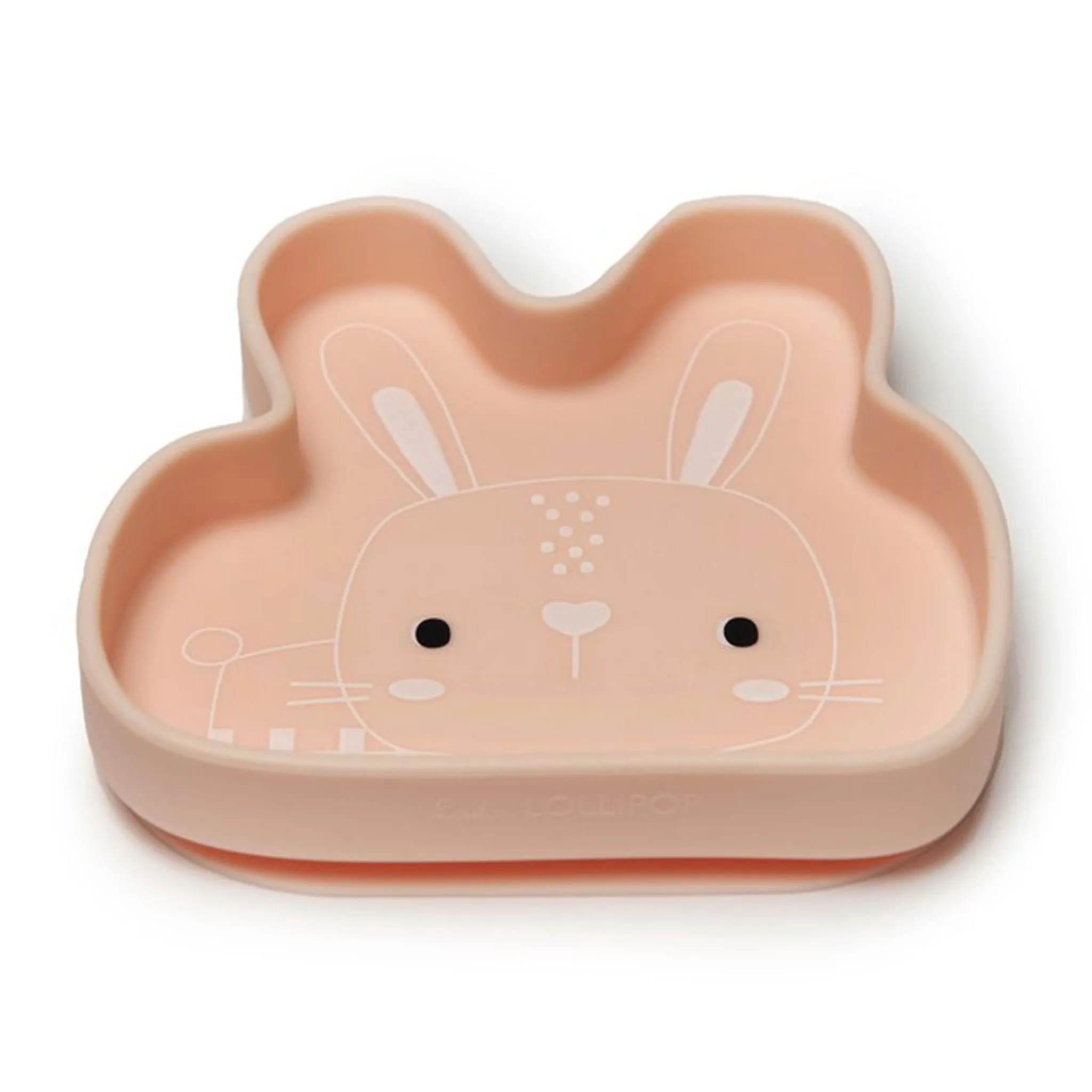 Loulou Lollipop Assiette en Silicone - Lapin