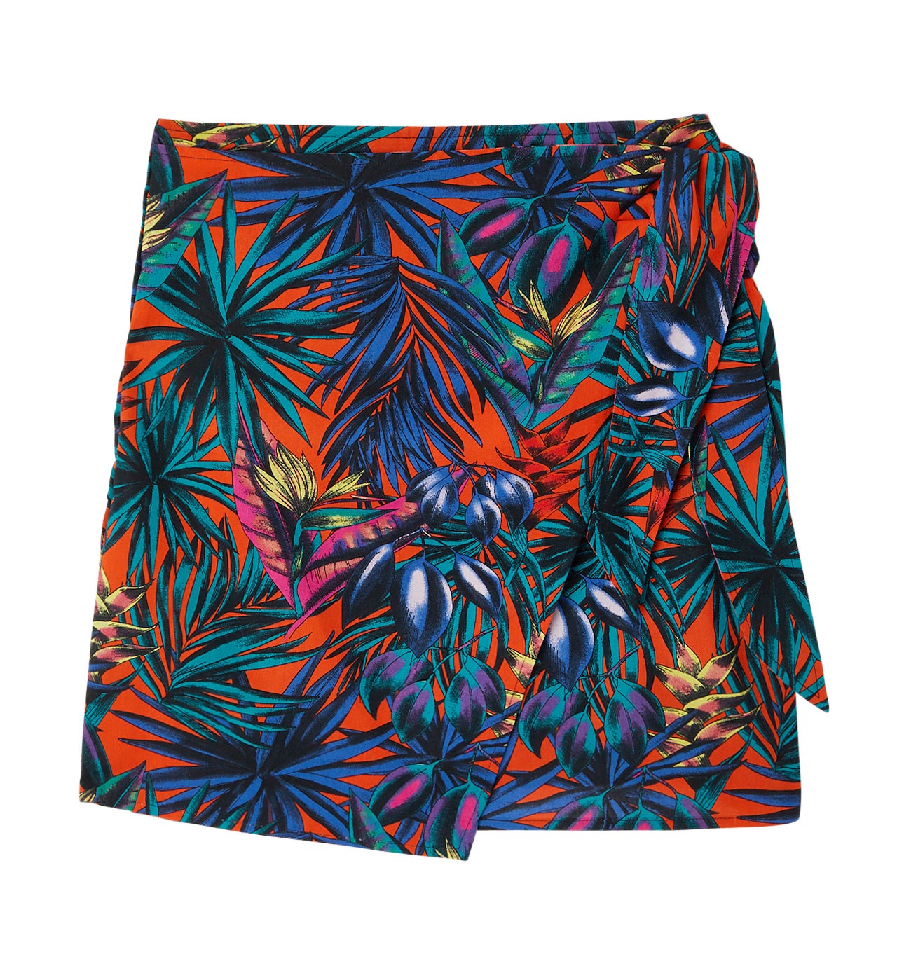 Jupe courte motif DIMB - Imprimé rouge
