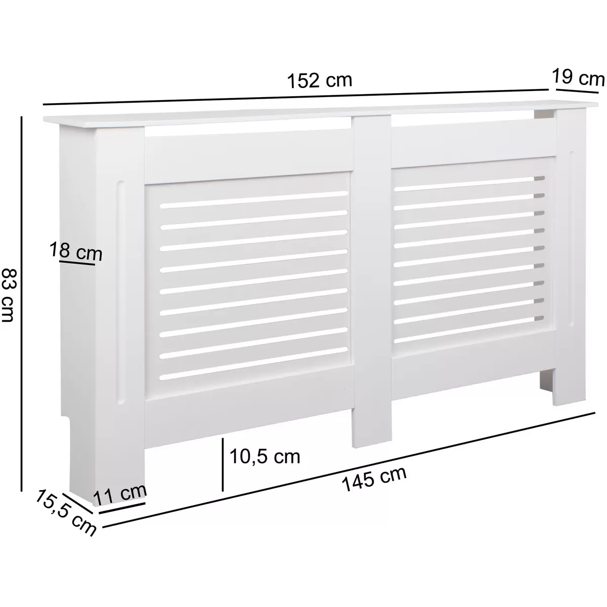 Wanddekoration Valencia weiss