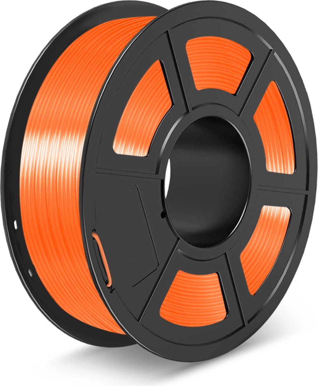 SUNLU  PLA+ Transparent Orange, 1,75 mm / 1000 g    Modifiziertes PLA Filament mit hoher Zähigkeit