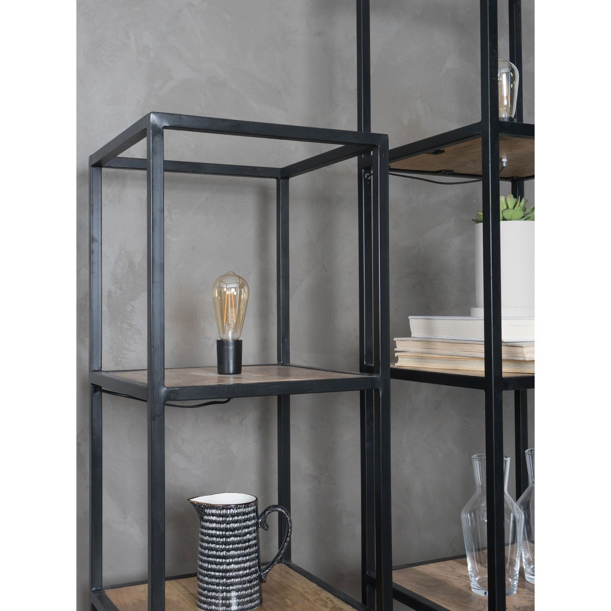 Vloerlamp Vintage Hout 120 cm