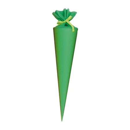 Goldbuch Bastelschultüte uni, grün, 70cm, rund