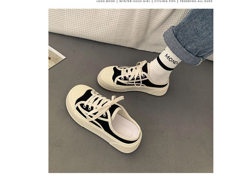 caneik - Contrasterende Platform Sneaker Mules