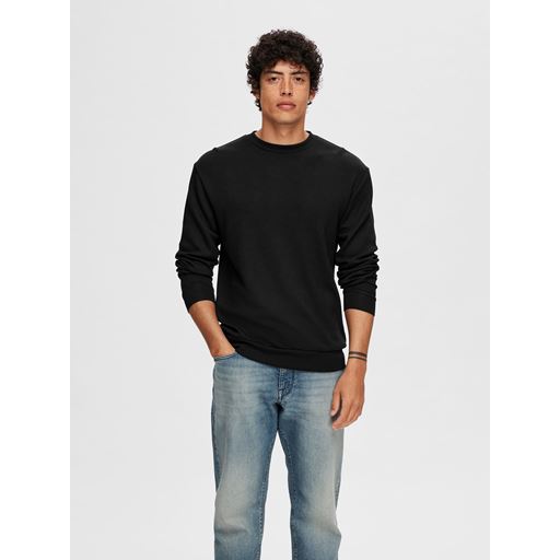 Selected Homme Emanuel Soft Sweatshirt, Black, L