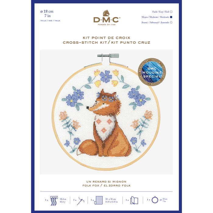 DMC-Borduurpakket met schattige vos