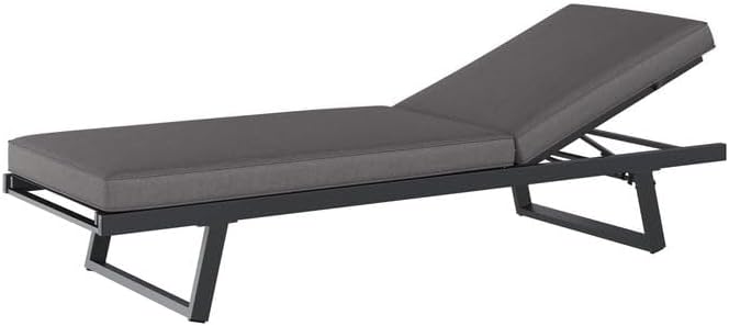OUTLIV. Gartenloungesofa Lucca, Aluminium,Olefin, wetterfest, mit Verstellbarer Sitzfläche, 200x71x76 cm, Anthrazit