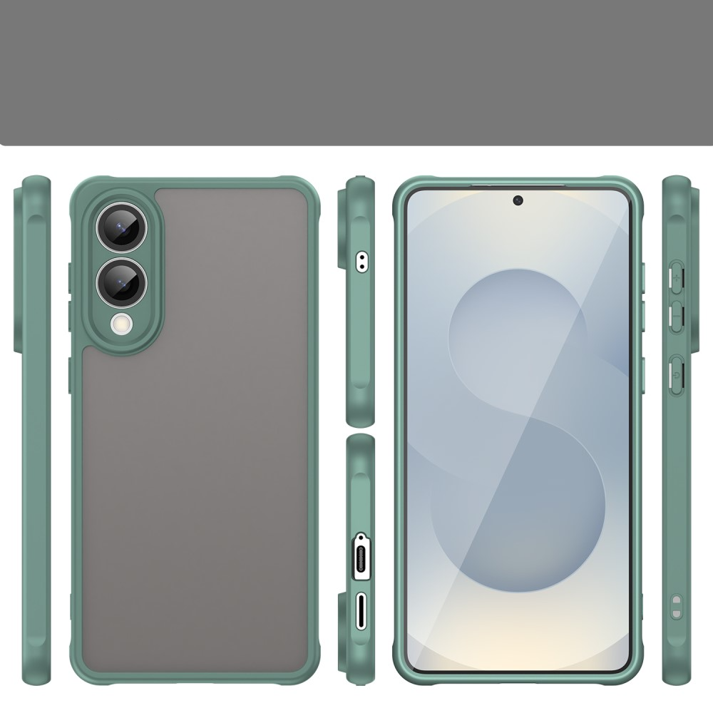 Samsung Galaxy S25 Edge Hybrid Hardcase Hülle TPU Bumper   Kunststoff Rückseite - Grün