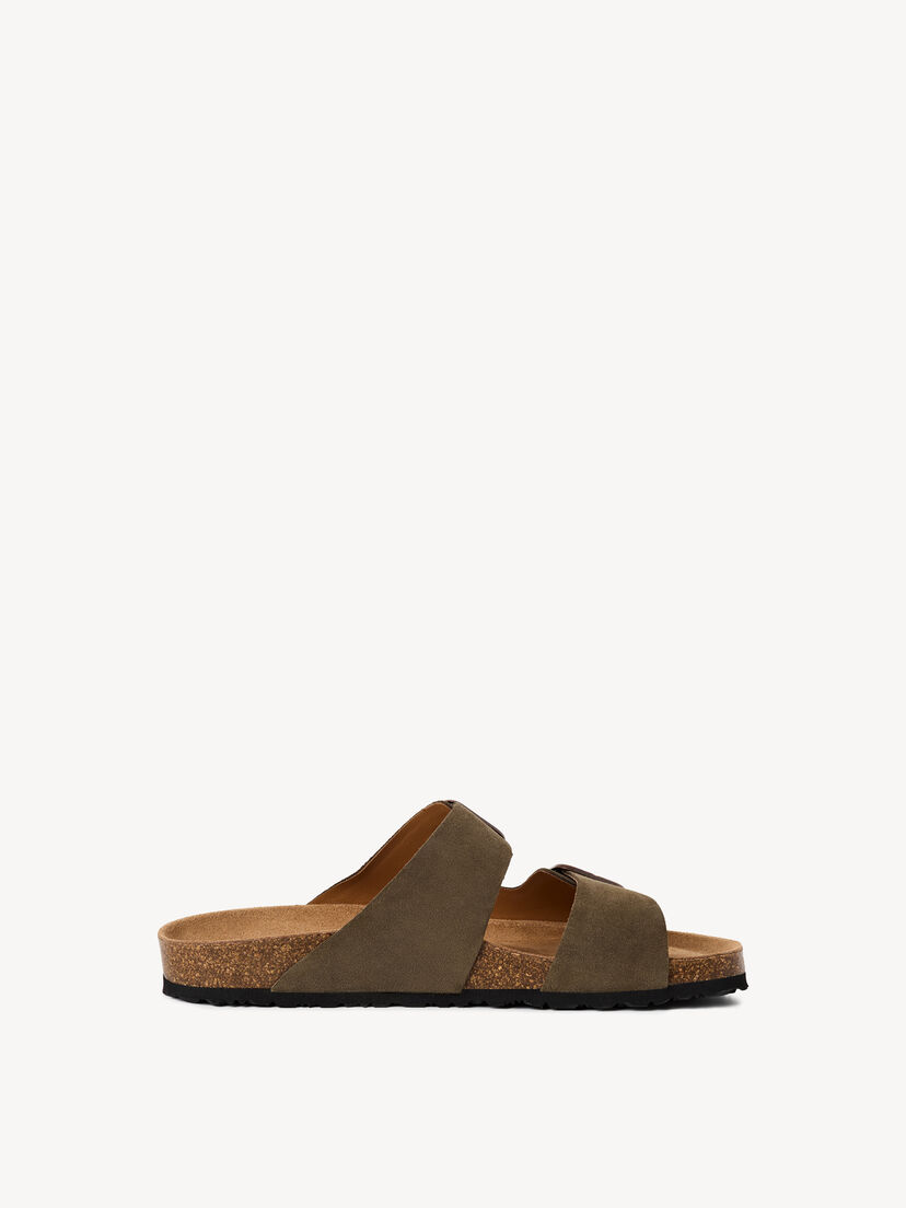 Leren Slipper - groen