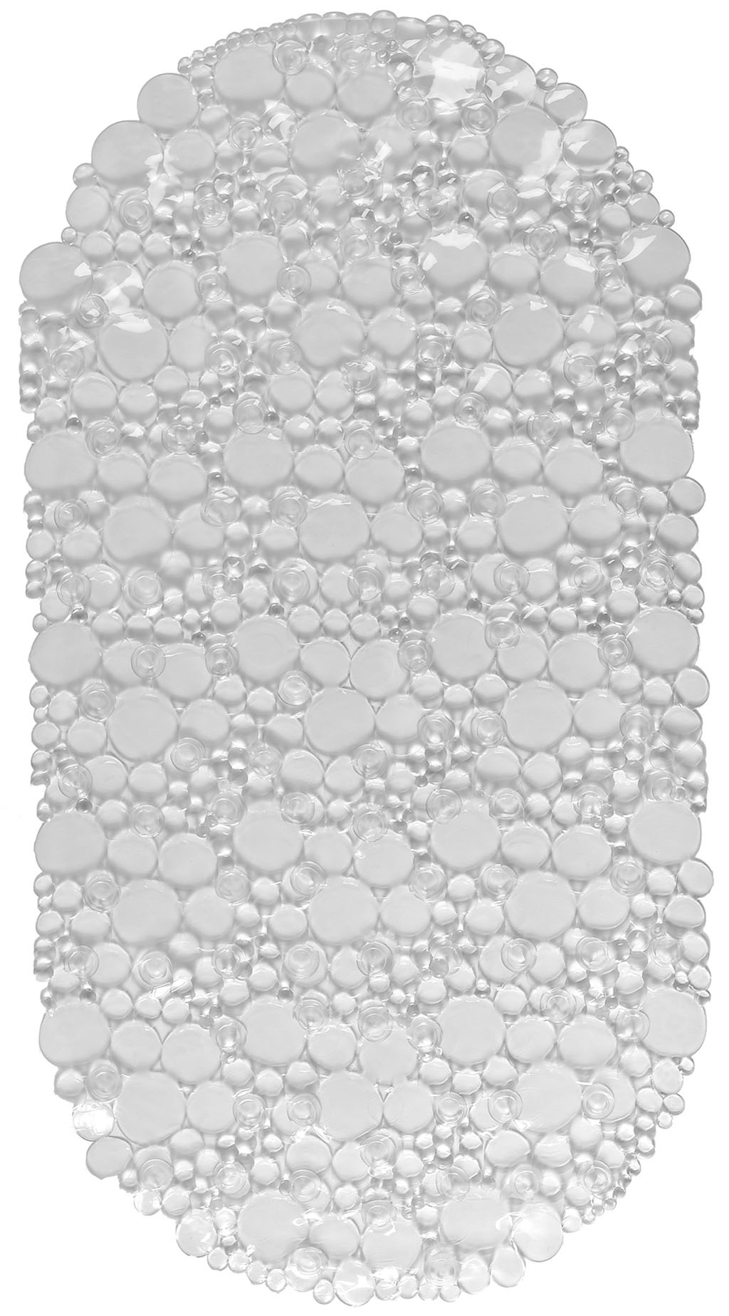 Fond de baignoire bulles avec ventouses transparent 36x69cm