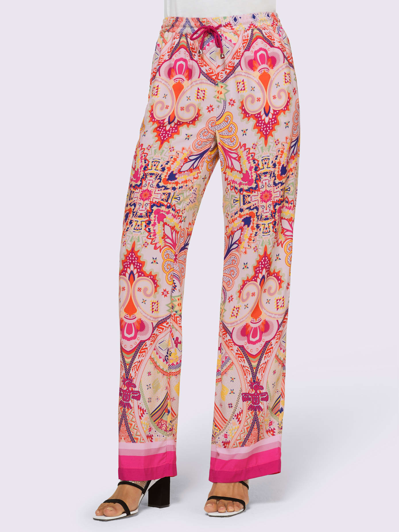 Pantalon imprimé qualité tissée