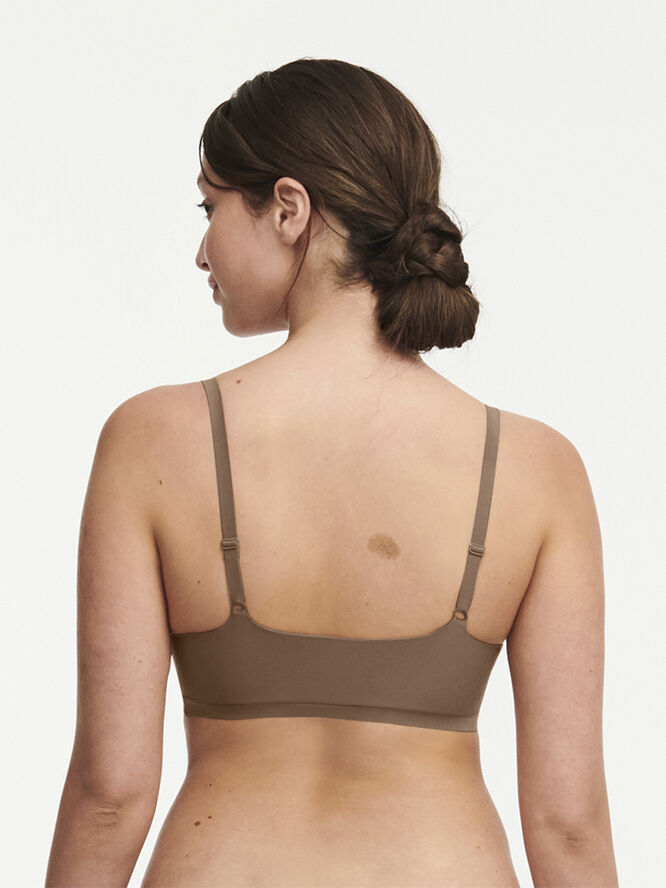 Chantelle SoftStretch Padded Bralette Cocoa