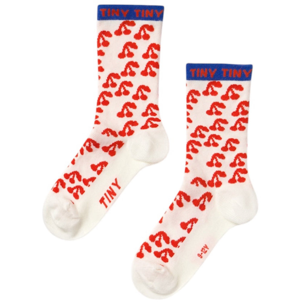 Køb TinyCottons Off-White Cherries Medium Strømper