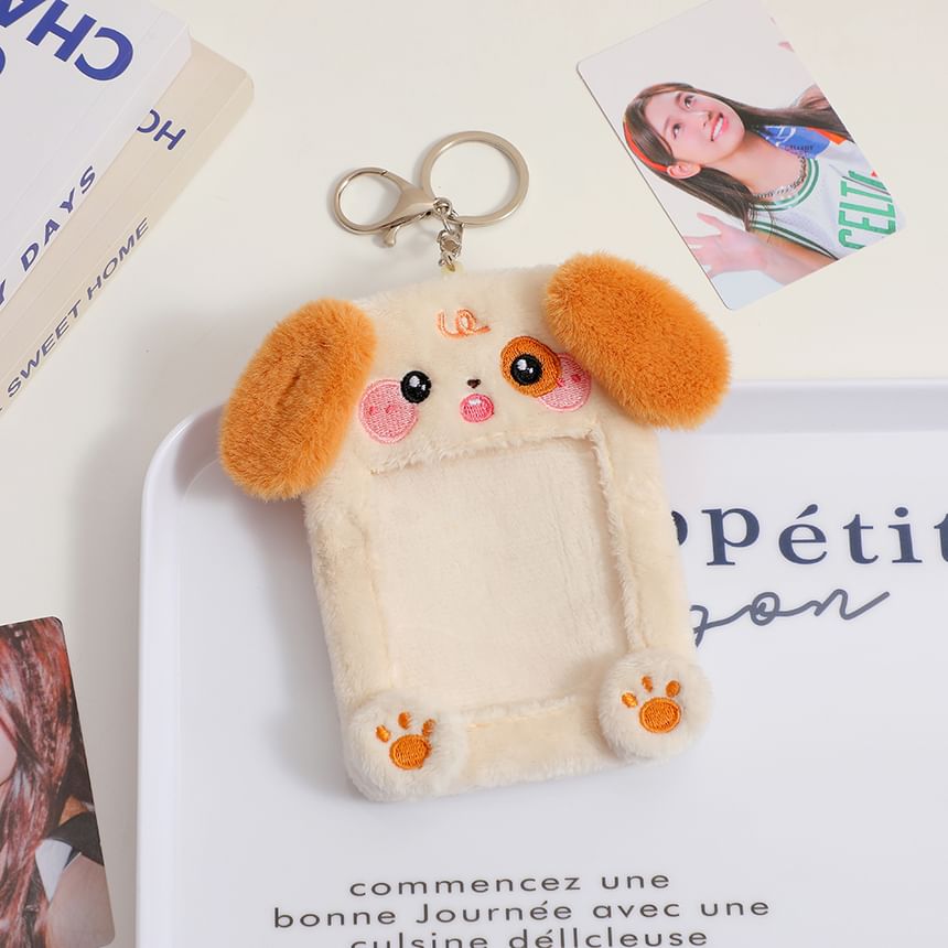 CaDarr - Dieren Chenille Kaarthouder Tashanger Sleutelhanger (Diverse Ontwerpen)