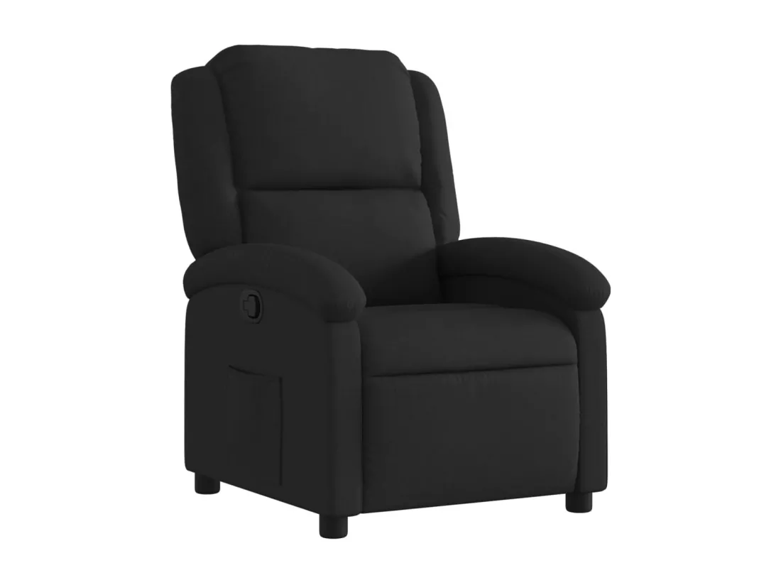 Fauteuil inclinable Noir Tissu