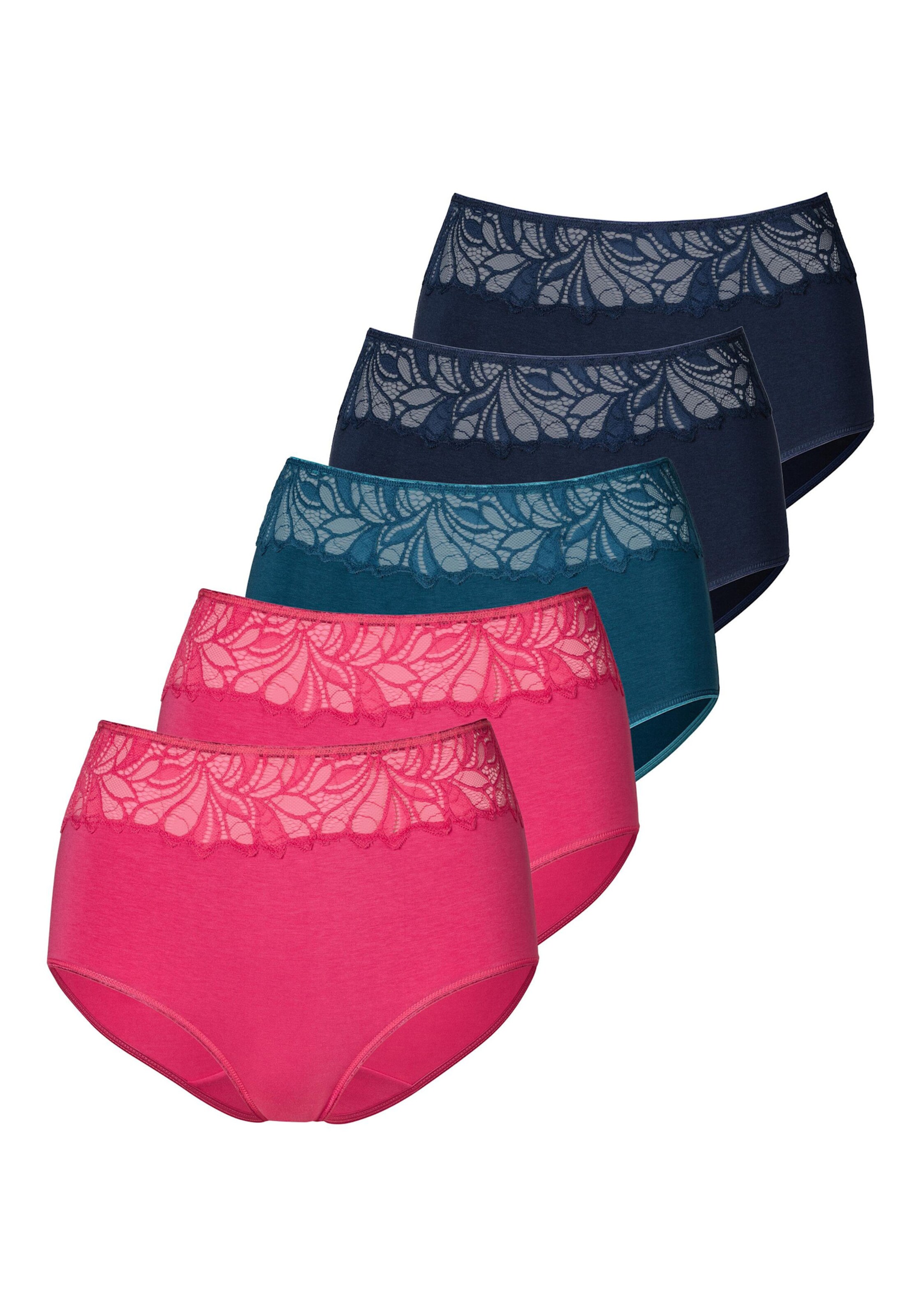 Vivance Taillenslip in pink, navy, petrol