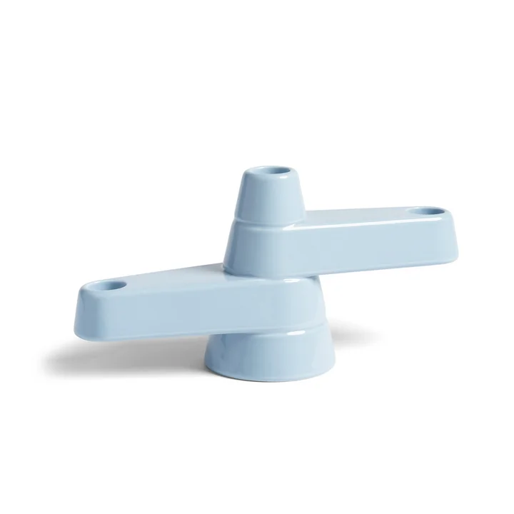 &klevering - Brute Kerzenhalter, H 12 cm, blau