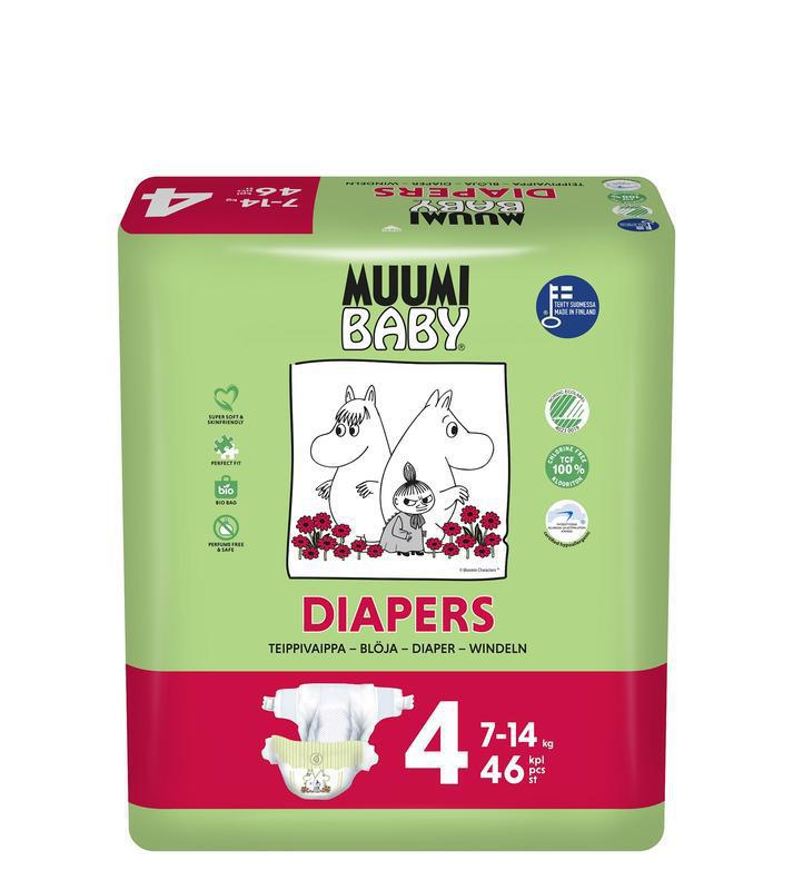 Muumi Baby Eco Luiers Maxi 7-14 kg 46st