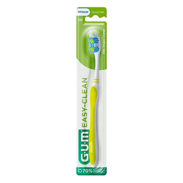 Escova de dentes média Gum Easy-Clean