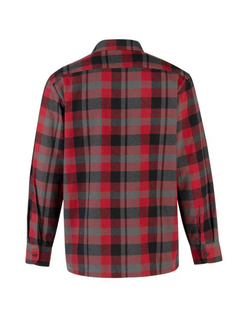 Storvik Blouse Flanel Rood&Zwart - Vrijetijdskleding