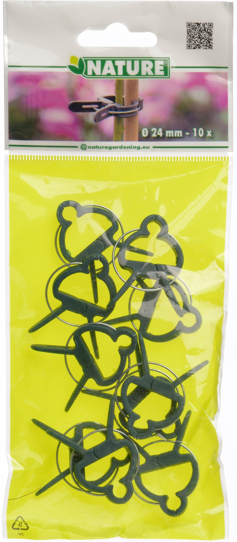 Nature plantenclip D24mm 10 stuks
