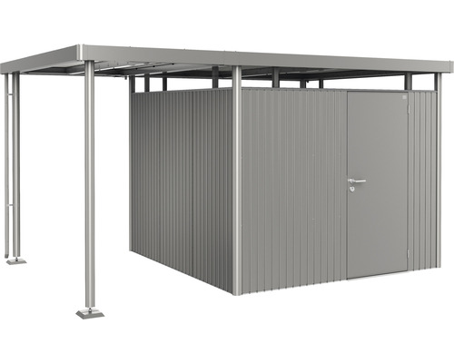 Biohort zijdak voor tuinhuis HighLine 4, maat S, 150 x 275 cm, kwartsgrijs metallic