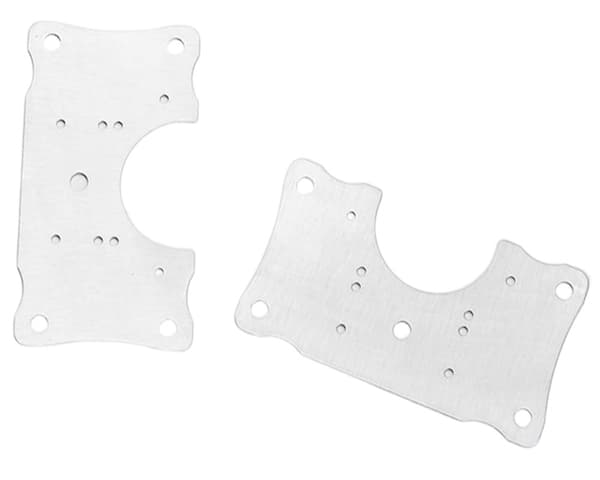 INF Reparasjonsplate for møbelhengsler 9x5 cm rustfritt stål 2-pakning