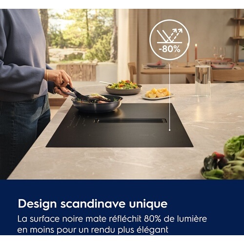 Plaque de cuisson avec hotte intégrée Electrolux KCC73443CZ SAPHIRMATT