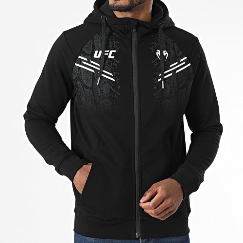 Sweat Zippé Capuche UFC Authentic Fight Night Noir