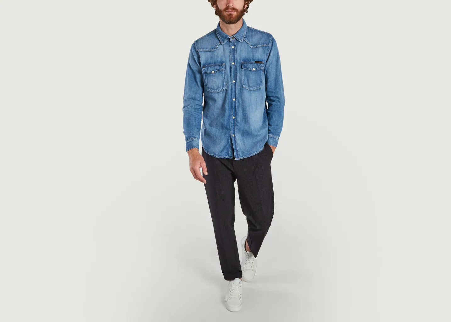 Chemise en Jean George Blue Tribe Nudie Jeans