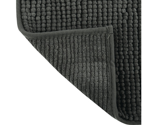 MSV CHENILLE badmat 80 x 50 cm donkergrijs