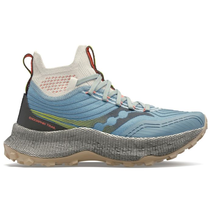 Saucony Dame Trailsko Endorphin Trail Mid Blå