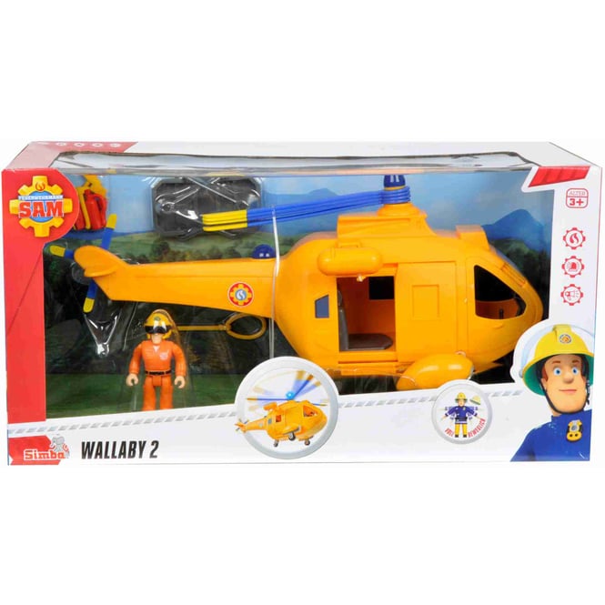 Feuerwehrmann Sam - Wallaby 2 Hubschrauber mit Figur