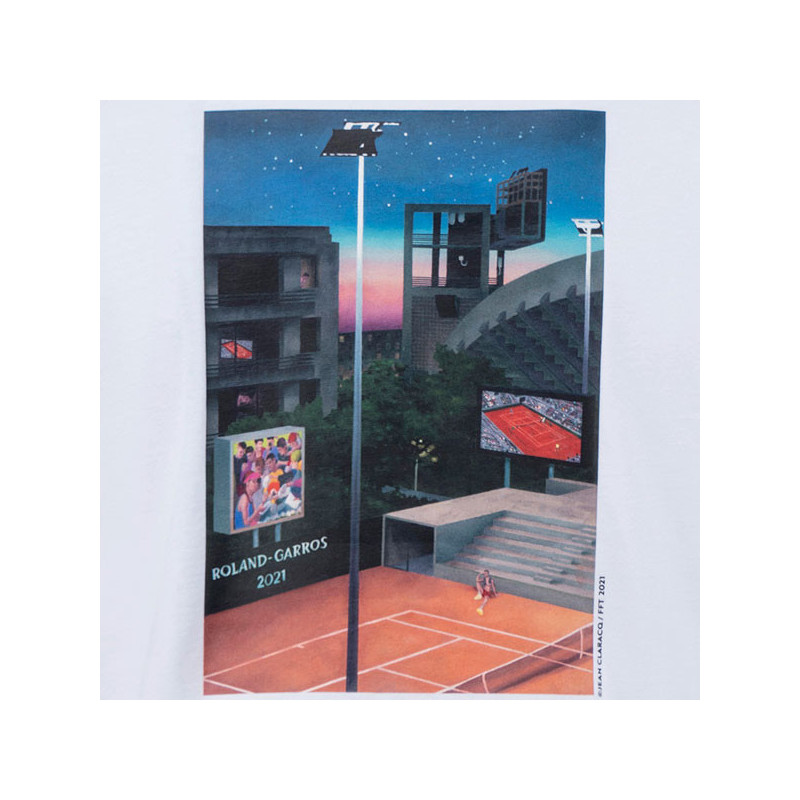 Tee-shirt affiche Roland Garros femme