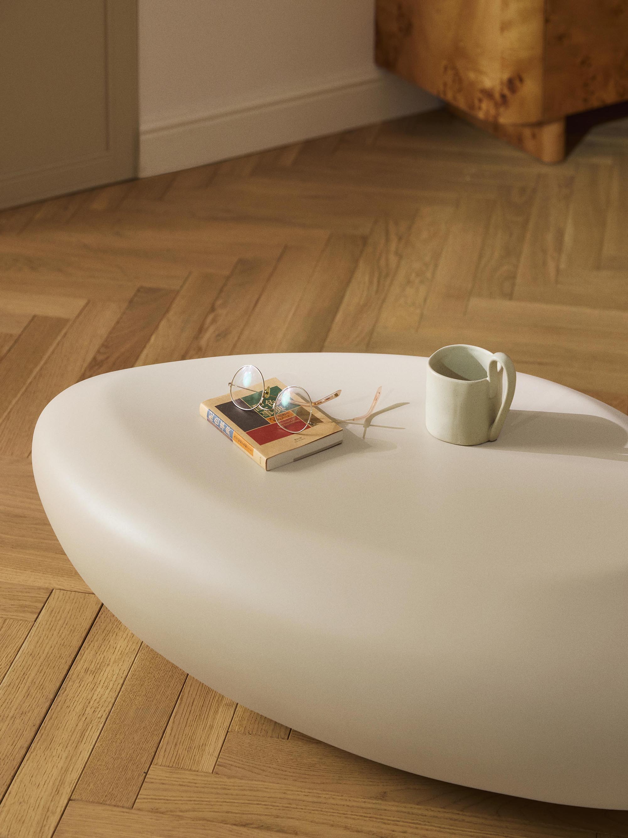 Salontafel Pietra in organische vorm